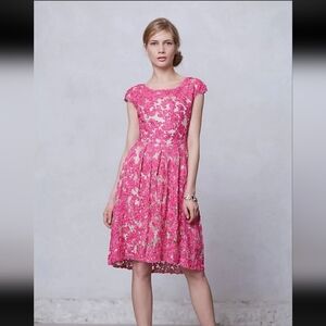 Anthropologie Yoana Baraschi Jardim Lace Dress, Size 4